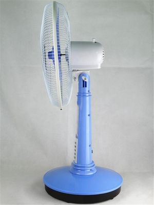 De blauwe Ventilator van de Kleuren12v Zonnelijst, De Oscillerende Lijstventilator van Luchtkoelings 16 Duim